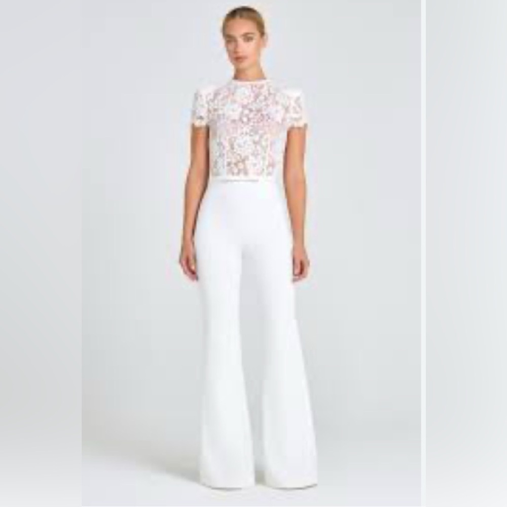 NADINE MERABI HATTIE WHITE JUMPSUIT